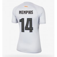 Barcelona Memphis Depay #14 Fotballklær Tredjedrakt Dame 2022-23 Kortermet